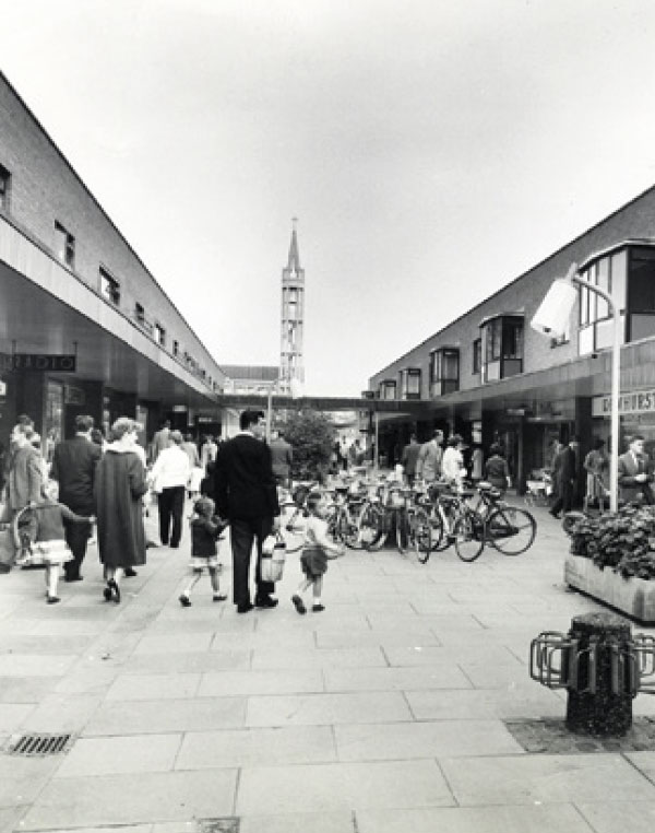 The Market Place shopping street in it's heyday