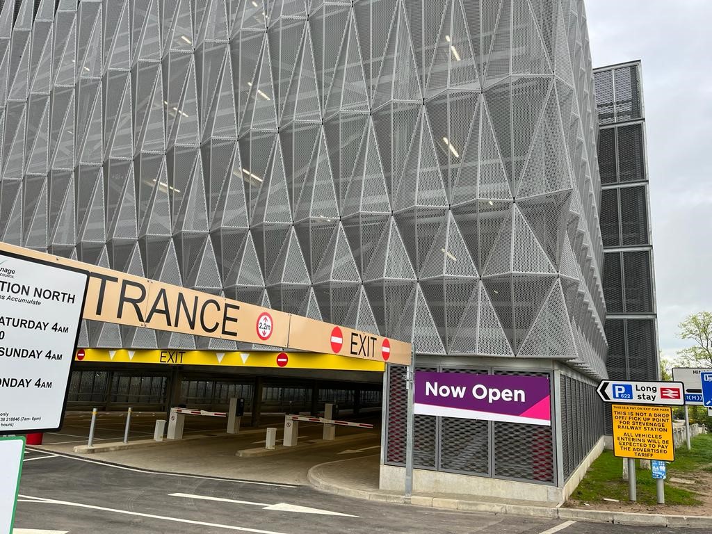 Multi-Storey Car Park adjacent to Stevenage Railway Station opens ...