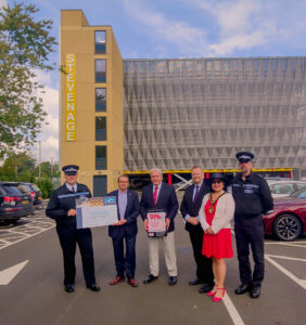 Park Mark Plus awarded to Stevenage Railway North car park